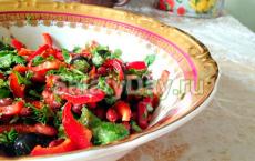 Салат из перца на зиму - оригинальные рецепты вкусной и пикантной заготовки